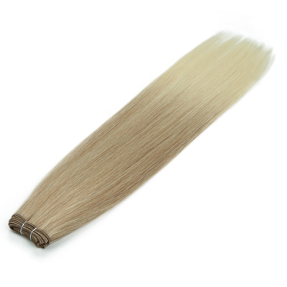 Alibaby Extensões de Cabelo Liso Ombré Tecelagem 26 Polegadas Cabelo Sintético Liso Longo Pacotes Cheios até as Pontas 150g