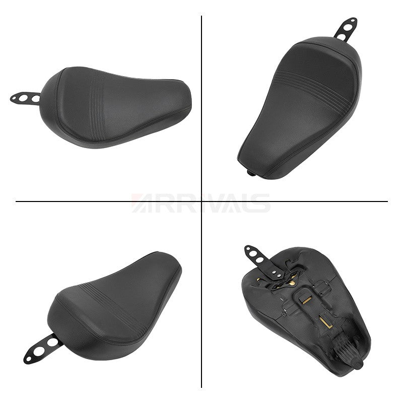 Banco Solo Preto Dianteiro para Piloto/Condutor de Moto para Harley Sportster XL 1200 883 72 Forty Eight 2016 em diante