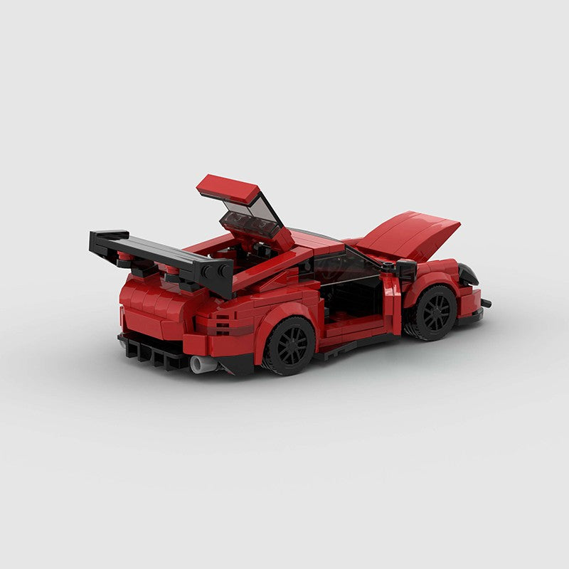 MOC Carro Esportivo de Corrida Veículo Cidade Speed Racer Modelo Técnico Blocos de Construção Tijolos Supercarro F1 Brinquedos Infantis Presentes para Meninos NSX