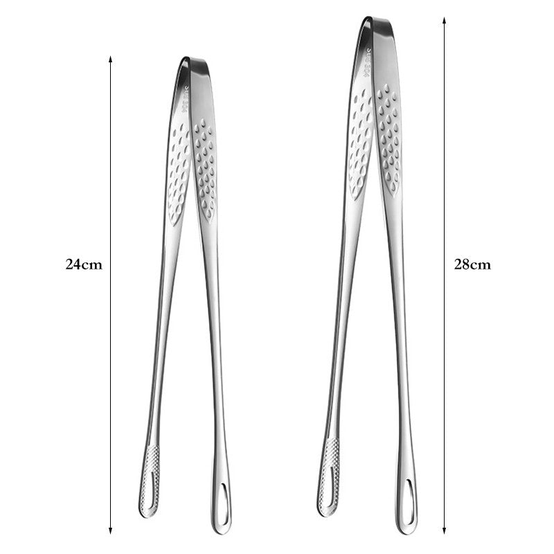 2 pinças de cozinha, pinças de churrasco, pinças de cozinha de aço inoxidável, pinças de chef para alimentos e carne, clipe de pinças de churrasco, ferramentas e acessórios de cozinha