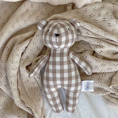 2024 New Little Bear Cloth Art Doll Cute and Creative Cloth Doll Doll Doll Adorable Baby Comfort Toy