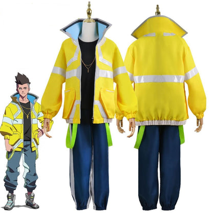 New anime cyberpunk edge runner Lucy cosplay costume jumpsuit jumpsuit jacket wig full set Halloween men's and women's clothing
