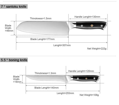 Conjunto de Facas de Cozinha XITUO Super Aço Alemão Faca do Chefe Faca Santoku Japonesa Faca Utilitária Cutelo Faca de Fatiar Descascar Nova Ferramenta de Culinária