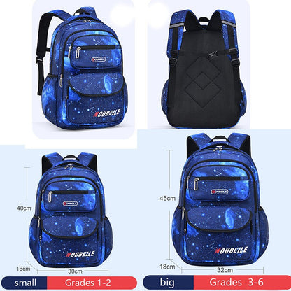 Mochila Infantil Fashion Estrelas Impermeável para Meninos Meninas Mochila Escolar Bolsa Livro