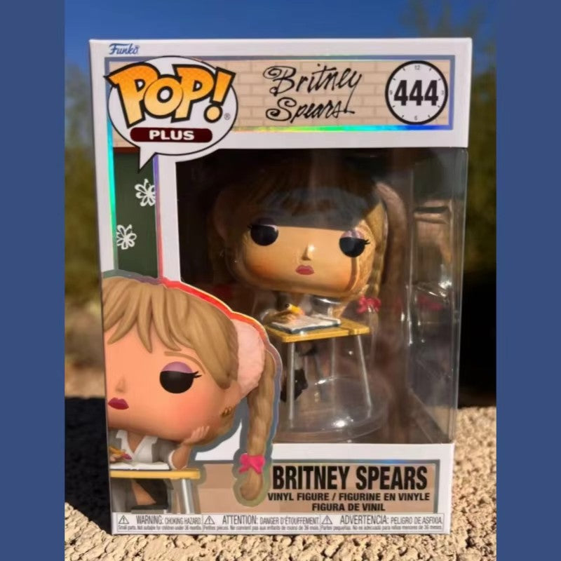 Funko Pop Singer Britney Genuine Action Doll Model Britney Spears 444 Vinyl Sculpture Dolls Limited Edition Fan Collection Toys