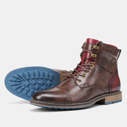 Botas Masculinas de Cano Curto Tamanho 39-45 Botas de Couro Masculinas Marca #AL605
