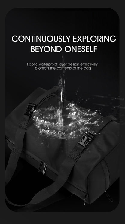 1 Piece Upgraded Sports Bag, Fitness Bag for Men and Women, Large Capacity Dry and Wet Separation Swimming Bag, Short-Distance Business Trip Portable Travel Bag, Sports Shoe Storage Bag, Multi-Purpose Luggage Bag