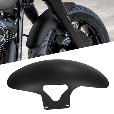 Para-lama dianteiro de motocicleta preto brilhante para Harley Softail M8 Fatboy FLFBS FLFB 2018-2022