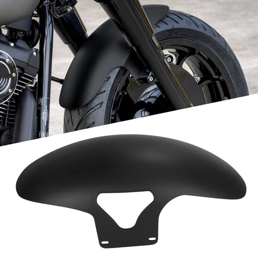 Para-lama dianteiro de motocicleta preto brilhante para Harley Softail M8 Fatboy FLFBS FLFB 2018-2022