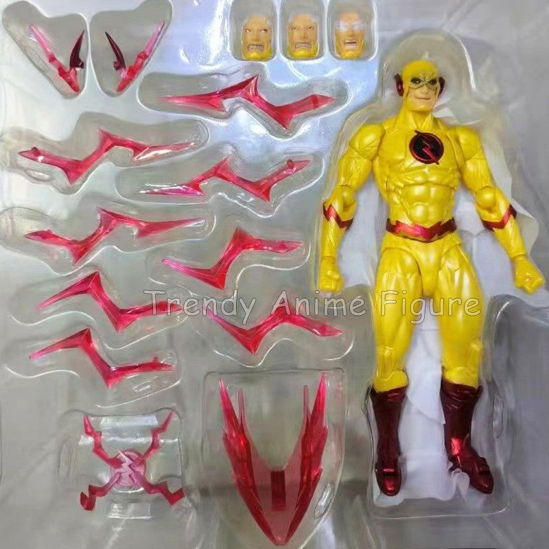Revoltech Amazing Yamaguchi Flash Action Figure Articulado 17cm Flashpoint Modelo Kaiyodo Flash Bonecos Coleção Brinquedo Presentes de Fim de Ano