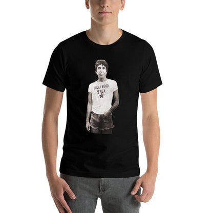 Leonard Cohen Casual Icon T-Shirt black cotton t-shirt plain for man package man t shirts for men