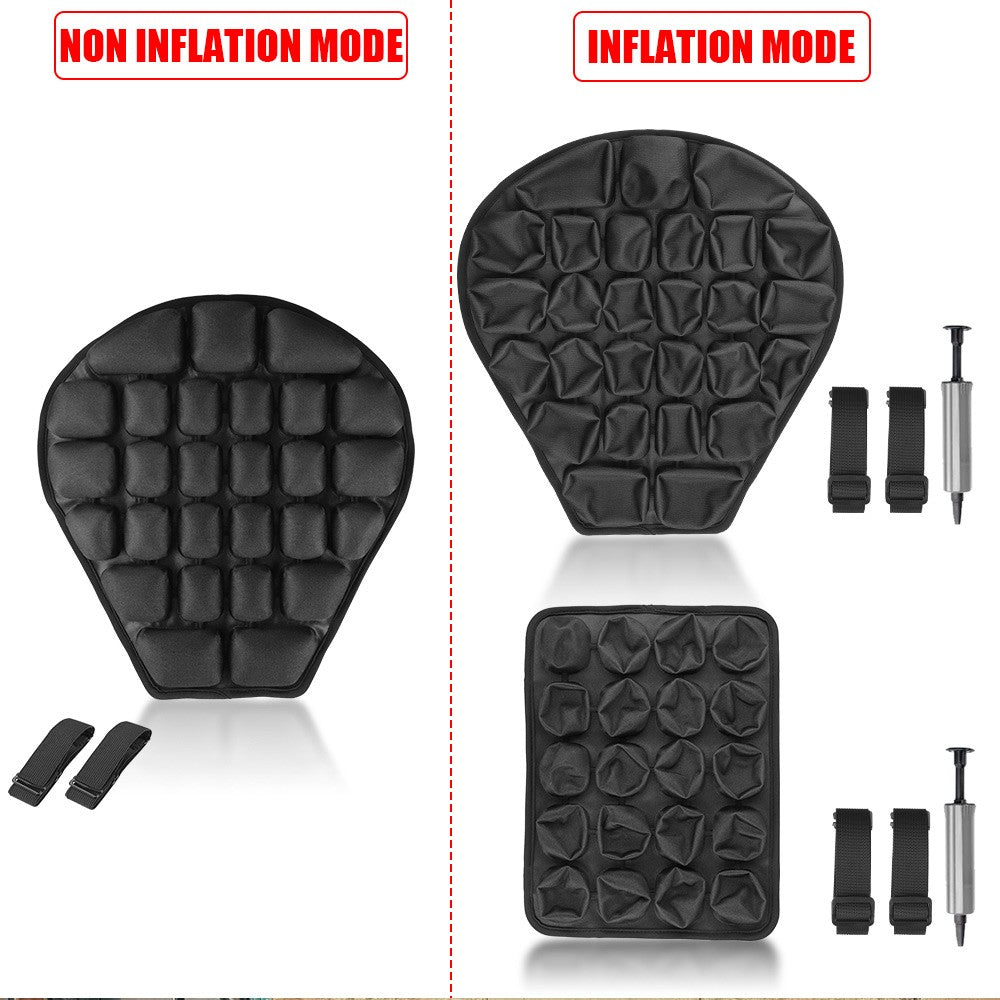 Almofada de Assento de Moto Inflável Lycra Elástica Alívio de Pressão Respirável Fresco Universal para Motocross e Motos Off-Road Almofada de Ar de Assento em TPU