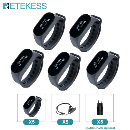 RETEKESS Restaurant Pager Wireless Waiter Calling System TD112 Waterproof Watch Pager Receiver T117 Call Buttons for Cafe Bar