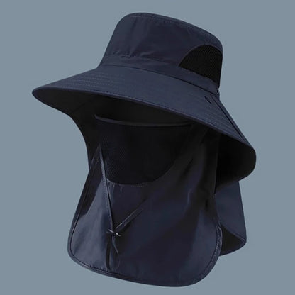 Outdoor UV Protection Bucket Hat – Sun Hat with Neck Flap for Hiking, Fishing & Camping
