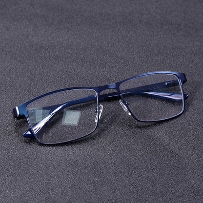 High Quality Stainless steel Reading Glasses Men Women Fashion Presbyopic Eyeglasses Business Hyperopia Anti Blue Light Eyewear1