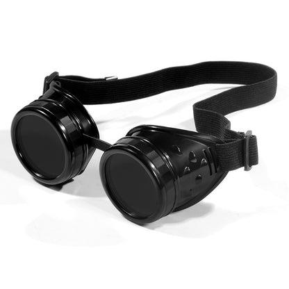 CRIXALIS Cyber Goggles Steampunk Glasses Vintage Retro Welding Punk Gothic Sunglasses For Men For Halloween Glasses Shade UV400