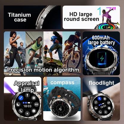 2025 Novo Relógio de Luxo Moderno 5ATM HT30 GPS Bússola Smartwatch Esportivo Masculino Externo AMOLED 366*366 NFC Frequência Cardíaca IP68 Smartwatch