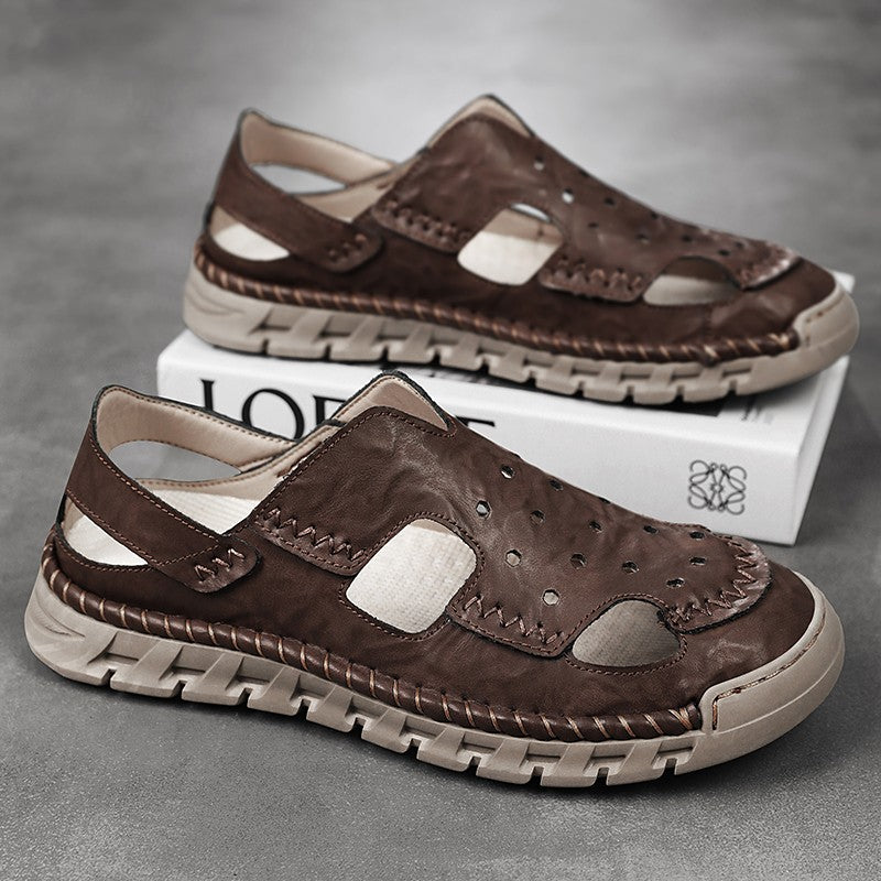 New Summer Outdoor Sandals for Men Luxury Brand Beach Shoes Anti-Slip Man Hiking Sandals Hollow Out Shoes Quick Dry Mens Sandaly