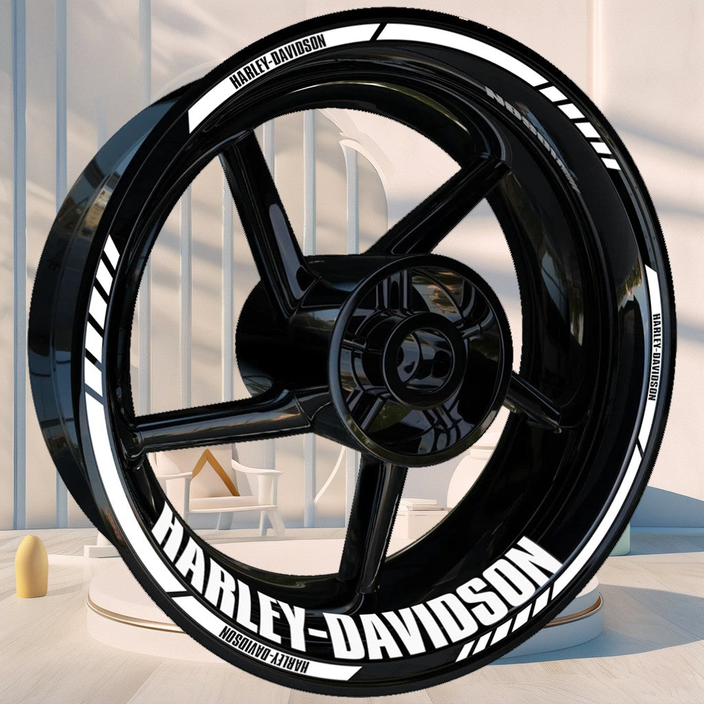 Adesivo para Roda de Moto Harley Davidson de 17/18 Polegadas Logotipo Decalque para Aro e Pneu