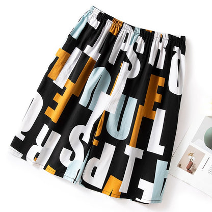 Summer Men Fashion Shorts Clothing Boys Kids Casual Hawaii Vacation Shorts Male Stylish Beach Shorts Big Boys Sleepwear Shorts