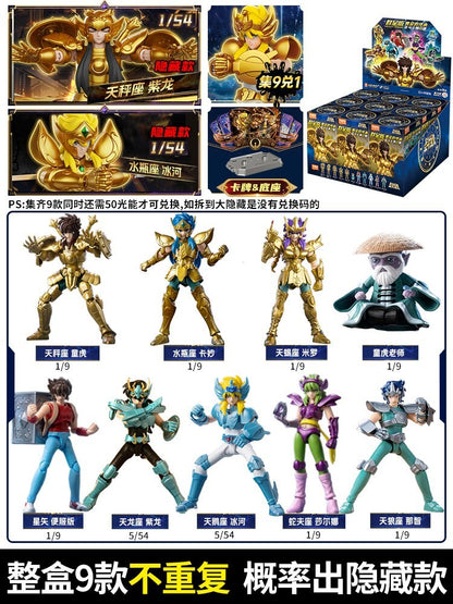 BLOKEES Gold Saints Stars Series Wave1- 4 Blind Box | Saint Seiya Licensed Action Figure Set for Anime Collection & Gift