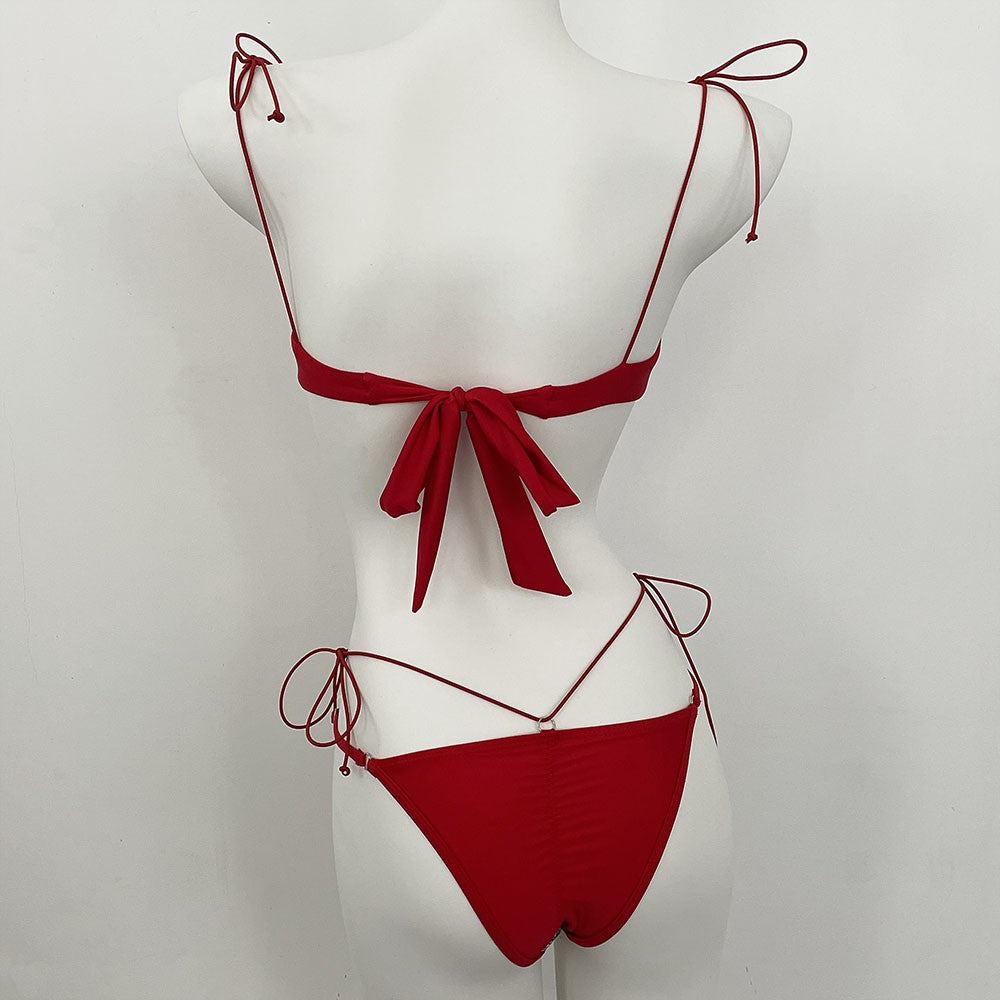 DEBAIOR 2025 Women Bikini Set Floral Embroidery Lingerie Set Women Sheer 2-Piece Boho Bra + Panty Underwear Set Intimates