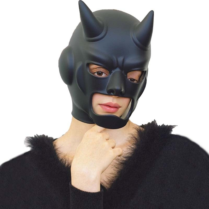 Sexy Women's Full Face Mask, Cat Ear Latex Mask, Halloween Cosplay Prop & Masquerade Costume Headpiece