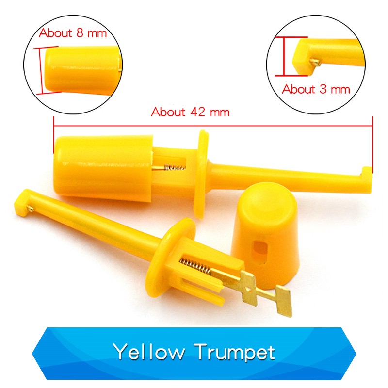5PCS Mini Single Test Hook Clips Test Probes For Electronic Testing Clips Hook Test Clips Large / Small