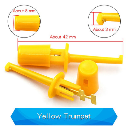 5PCS Mini Single Test Hook Clips Test Probes For Electronic Testing Clips Hook Test Clips Large / Small