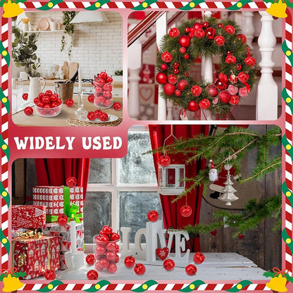 10/20/30Pcs Mini Artificial Plastic Red Apples Fake Fruit Models for Home Kitchen Party Christmas Ornaments Photography props