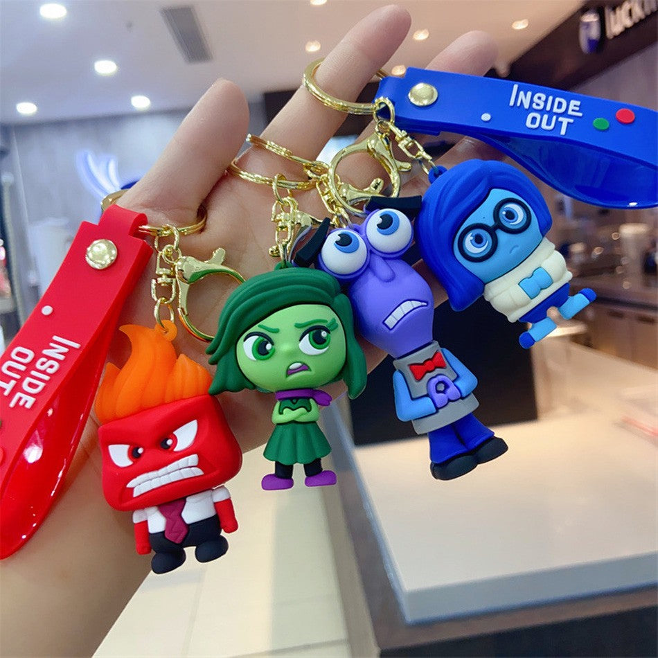 6 pçs/conjunto Dentro Fora Brinquedo Infantil Boneco de Ação Tristeza Alegria Raiva Boneca de Ação Enfeite de Bolo Enfeite de Mesa Presente de Aniversário Infantil