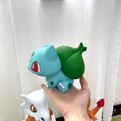 Pokemon Pikachu Figura Grande Charmander Eevee Ibrahimovic Porkby Squirtle Modelo de Boneco Estatueta Brinquedo Enfeite Presentes Surpresa