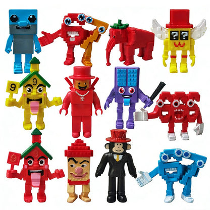 Conjunto Steal A Brainrot W Ou L Boneco De Ação De Brinquedo Desenho Animado 77 67 Figuras De Ação De Trabalho Morango Elefante Modelo PVC Decoração Boneca Presente Para Crianças