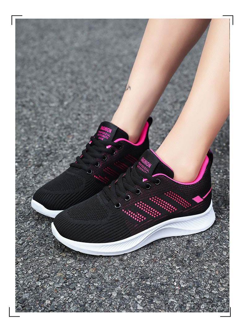 Litfun Women's Casual Sports Shoes Fashion Female Soft Bottom Sneakers Breathable Mesh Running Shoes Leisure Light Flats Shoes