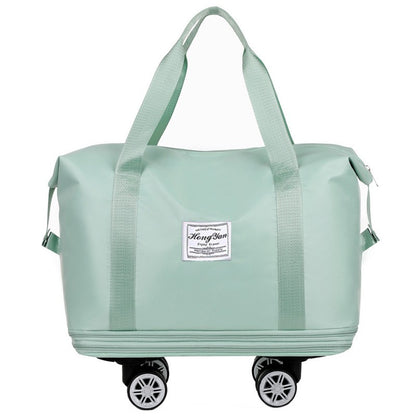 Mala expansível com rodízio universal Grande capacidade de armazenamento para separação de itens secos e molhados Bolsa de viagem e fitness leve