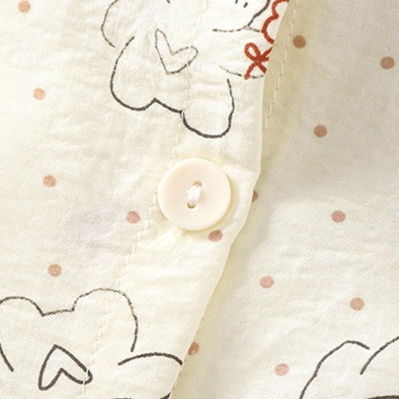 Kids Home Clothes 2Pcs Set Baby Loose Pajamas Fashion Girl Lace Floral Print Sleepwear Children Air Conditioner Long Sleeve Pant