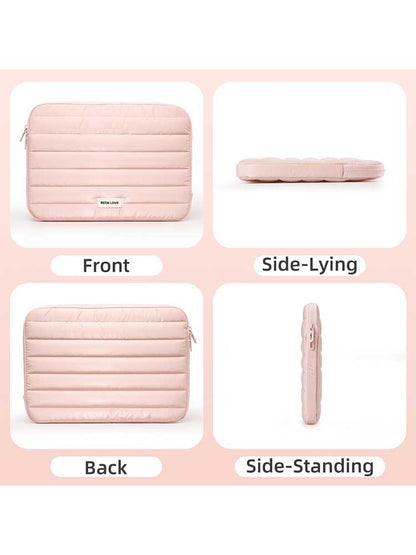 13/14 Inch Puffy Laptop Sleeve Cover Bag For Laptop Cover for MacBook Air iPad Pro Tablet Pouch Bag Fashion Notebook Soft Case