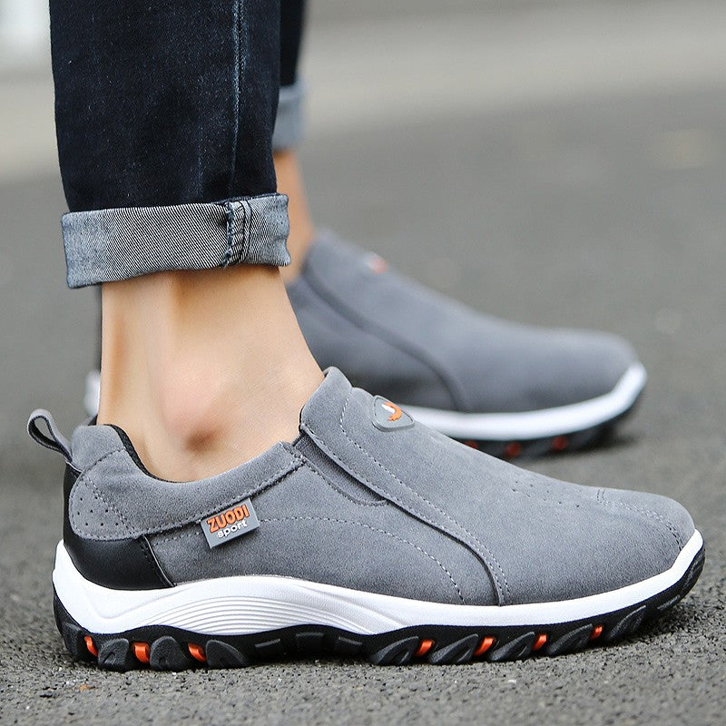 Novos Tênis Casuais Masculinos Ultraleves para Exterior Sapatos Casuais Masculinos de Tamanho Grande Design de Peça Única para Calçar Rápido e Fácil