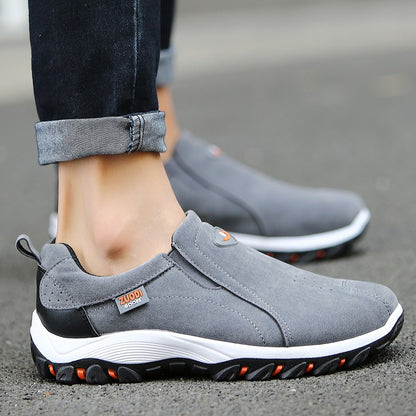 Novos Tênis Casuais Masculinos Ultraleves para Exterior Sapatos Casuais Masculinos de Tamanho Grande Design de Peça Única para Calçar Rápido e Fácil