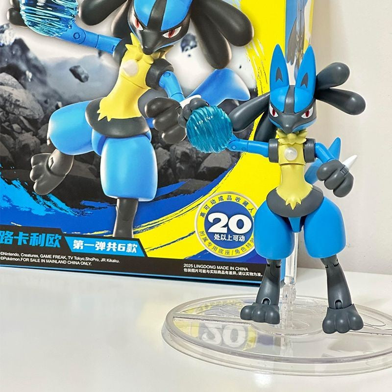 LDCX Mewtwo Charizard Greninja Anime Figure Lucario Infernape Action Figures Movable Model Collection Statue Ornament Toys Gifts