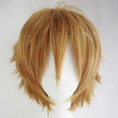 Versatile colored Synthetic wig men's cosplay wigs anime wig set cosplay upturned short hair