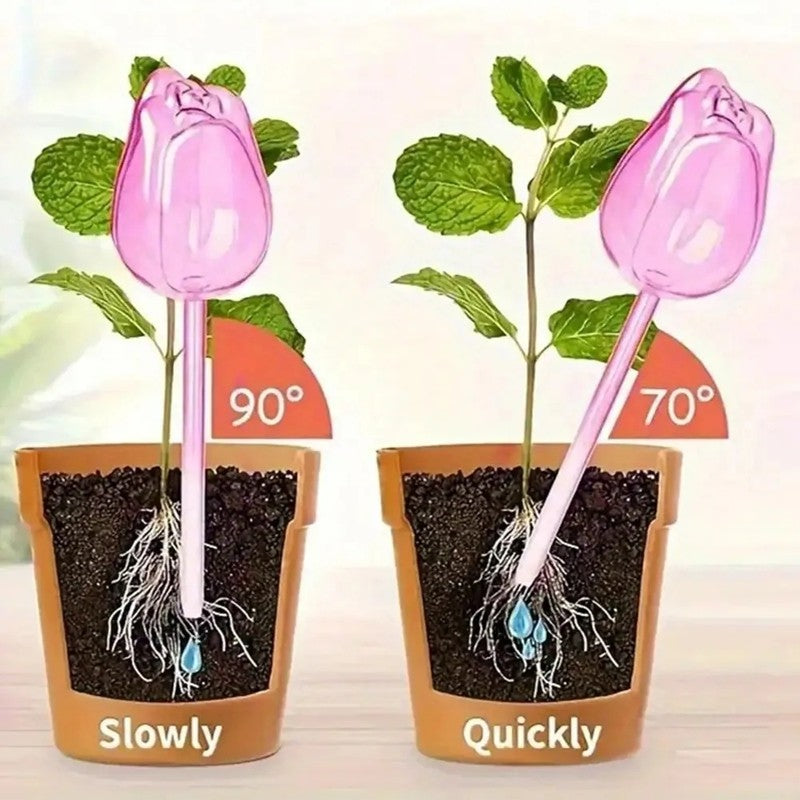 Simulated Glass Automatic Plant Watering Bulbs Shape Flower Plant Water Dripper Lightweight Plant Device Drip Irrigation System