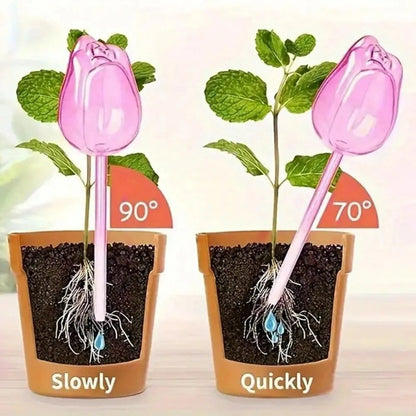 Simulated Glass Automatic Plant Watering Bulbs Shape Flower Plant Water Dripper Lightweight Plant Device Drip Irrigation System