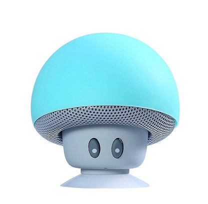 Mini Bluetooth Speakers Cute Mushroom Design Portable Wireless Sound Box For PC Suction Cup Phone Holder Walkman for Girls Pink