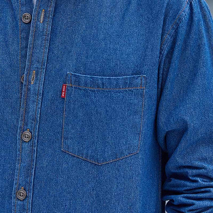 High Quality Cotton Denim Shirt Mens High Street Long Sleeve Cowboy Shirts for Men Autumn Casual Slim Fit Mens Design Clothing