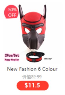 Role Play Costumes of Unisex Women Mens Cosplay Half Face Fetish Mask with Open Mouth and Nose Headgear Party Accessories