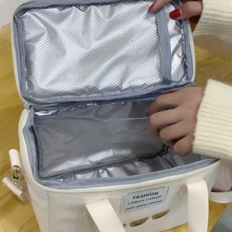Baby Insulation Breast Milk Bottle Thermal Bag Portable Dot Mummy Travel Infant Feeding Milk Keep Warm Stroller Hang Tote