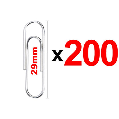 29mm Metal Silver Paperclip Stationery Binder Clip Bookmarks Paper Clips Organizers for Paper Documents Office School Supplies