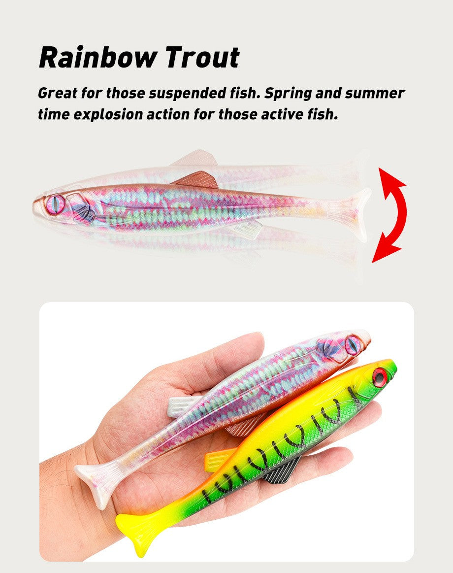 Isca Macia Grande Olho de Peixe 3D 19cm/63g Alta Resiliência Isca Falsa Artificial Adequada para Pesca de Barco e Pesca Marinha Isca Macia