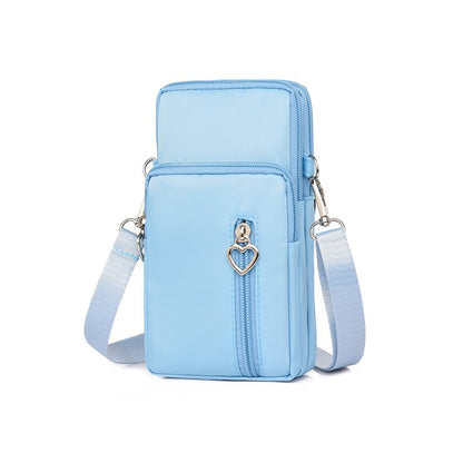 Men's multi-functional and women's simple mobile phone small bag, a niche crossbody bag for daily commuting